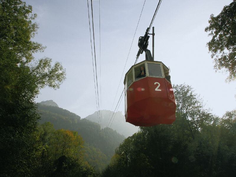 Die Predigtstuhlbahn in Bad Reichenhall...
